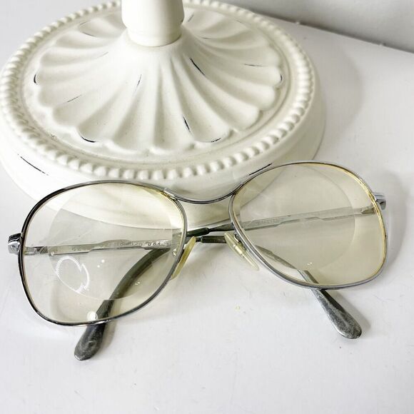 Vintage Comet Eyeglasses 52-18-130 Bifocal Lens Metal Frame Retro MCM 80s France - Picture 1 of 16